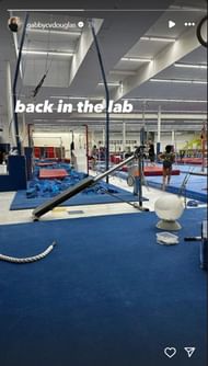 Gabby Douglas starts training for the U.S Classic